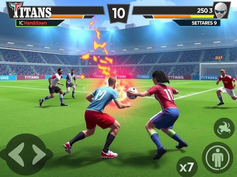 Titans Handball Showdown gameplay mechanics